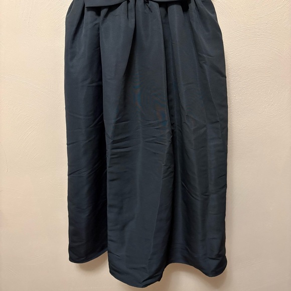 Sachin & Babi Sloane Taffeta Double-Bow Pleated Midi Dress Black Size 6 - Picture 7 of 13